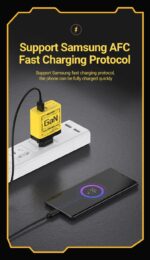 ⁦• شاحن USB-C بقوة 120 واط - شاحن سريع GaN مع تقنية PD - مع وصلة مشتركة⁩ - الصورة ⁦4⁩